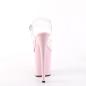 Preview: FLAMINGO-808 Pleaser high heels platform sandal clear baby pink