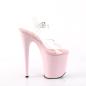 Preview: FLAMINGO-808 Pleaser high heels platform sandal clear baby pink