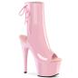 Preview: ADORE-1018 Pleaser high heels platform open toe ankle boot baby pink patent