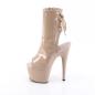 Preview: ADORE-1018 Pleaser high heels platform open toe ankle boot cream patent