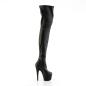 Preview: ADORE-4000 Pleaser vegan platform stretch crotch booth black stretch matte