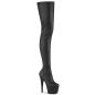 Preview: ADORE-4000 Pleaser vegan platform stretch crotch booth black stretch matte