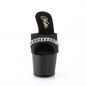 Preview: ADORE-701PS-2 Pleaser High-Heels Plateaupantoletten schwarz mit Glitzerkette