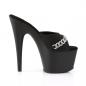 Preview: ADORE-701PS-2 Pleaser High-Heels Plateaupantoletten schwarz mit Glitzerkette