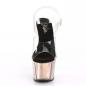 Preview: ADORE-708HGI Pleaser High-Heels Plateausandaletten rosegold holografische Effekte