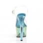 Preview: ADORE-708MCT Pleaser High-Heels Plateausandaletten klar hellblau getönt