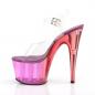 Preview: ADORE-708MCT Pleaser high heels platform sandal clear purple tinted