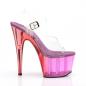 Preview: ADORE-708MCT Pleaser high heels platform sandal clear purple tinted