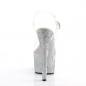 Preview: ADORE-708STAR Pleaser High Heels platform sandal clear silver glitter rhinestone stars