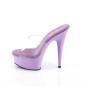 Preview: DELIGHT-601 Pleaser ladies high heels platform slide clear lavender