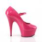 Preview: DELIGHT-687 Pleaser High Heels platform mary jane pump hot pink patent