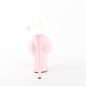 Preview: FLAMINGO-808CF platform ankle strap sandal clear baby pink fluffy faux fur