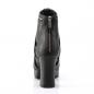 Preview: GOTHIKA-50 Demonia platform ankle boot black matte zippered straps