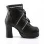 Preview: GOTHIKA-50 Demonia platform ankle boot black matte zippered straps