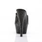 Preview: KISS-201MG Pleaser high heels platform mules black patent mini glitter