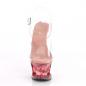 Preview: MOON-708GFT Pleaser high heels sandal cut-out platform pink tinted glitter hearts