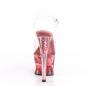 Preview: MOON-708GFT Pleaser high heels sandal cut-out platform pink tinted glitter hearts
