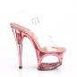 Preview: MOON-708GFT Pleaser high heels sandal cut-out platform pink tinted glitter hearts