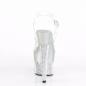 Preview: SCALLOP-708-2RS Pleaser high heels platform ankle strap sandal clear silver rhinestone