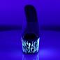 Preview: SKY-301-5 Pleaser high heels platform slide clear black neon white blood splatter