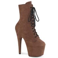 ADORE-1020FS Pleaser high heels platform ankle boot caramell suede