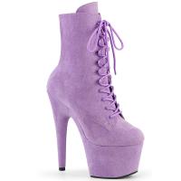 ADORE-1020FS Pleaser high heels platform ankle boot lavender suede