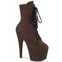 ADORE-1020FS Pleaser high heels platform ankle boot mocha suede