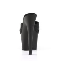 ADORE-701PS-2 Pleaser High-Heels Plateaupantoletten schwarz mit Glitzerkette