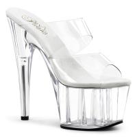 ADORE-702 Pleaser high heels platform slide clear