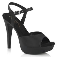 COCKTAIL-509 Fabulicious high heels platform ankle strap sandal black matte