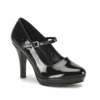 CONTESSA-50X Funtasma high heels Mary Jane platform pump wide width black patent