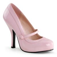 CUTIEPIE-02 Pin Up Couture high heels platform Mary Jane pump baby pink patent