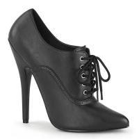 DOMINA-460 Devious high heels Oxford pump black matte