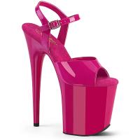 FLAMINGO-809 Pleaser high heels platform sandal hot pink patent