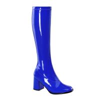 GOGO-300 Funtasma boots stretch navy blue patent