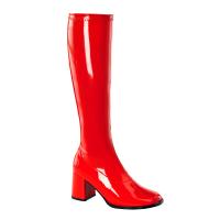 GOGO-300 bequeme Funtasma Damen Stretchstiefel Boots rot Lack