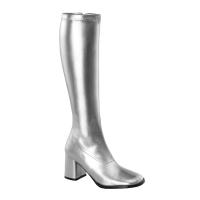 GOGO-300 Funtasma stretch boots silver pu