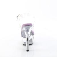 KISS-208 Pleaser vehan ladys high heels platform sandal clear lavender
