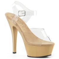 High Heels Grosshandel Whole Sale Platforms (Exotic Dancing) Durchsichtige High Heels Pantolette XTREME 801 von Pleaser
