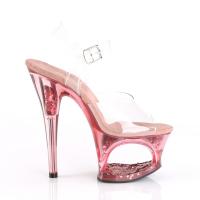 MOON-708GFT Pleaser high heels sandal cut-out platform pink tinted glitter hearts