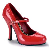 PRETTY-50 Funtasma platform mary jane pumps strap red patent