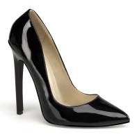 SEXY-20 Pleaser high heels pointed toe pump black patent