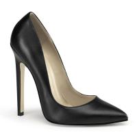 SEXY-20 Pleaser high heels pointed toe pump black vegan leather