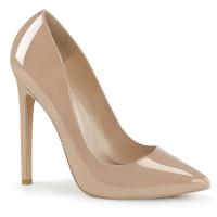 SEXY-20 Pleaser high heels pointed toe pump nude patent