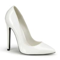 SEXY-20 Pleaser high heels pointed toe pump white patent