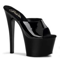 SKY-301 Pleaser high heels platform slide black patent