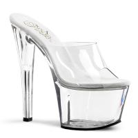 SKY-301 Pleaser high heels platform slide clear