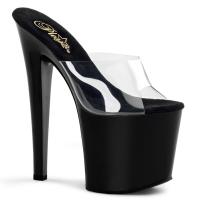 TABOO-701 Pleaser high heels platform slide clear black