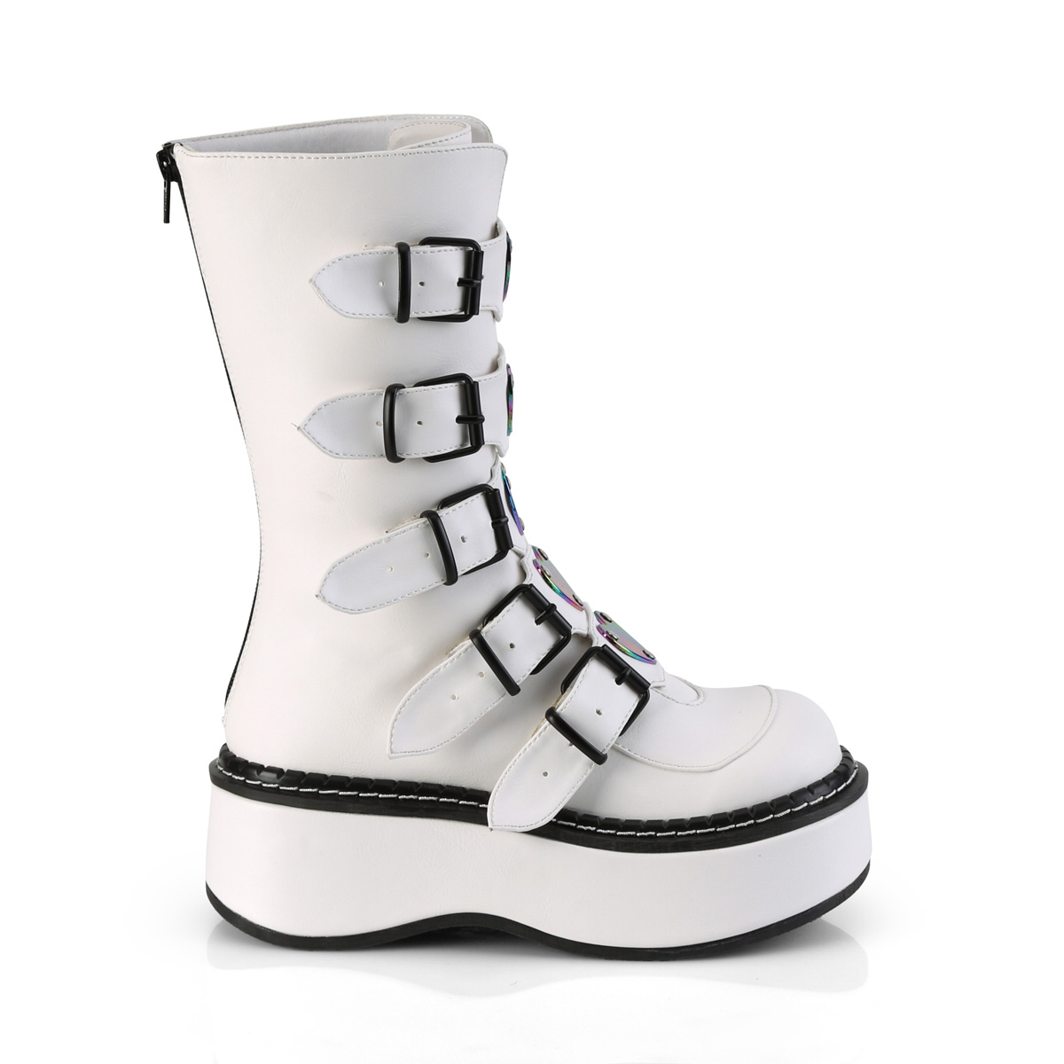 demonia emily buckle boots