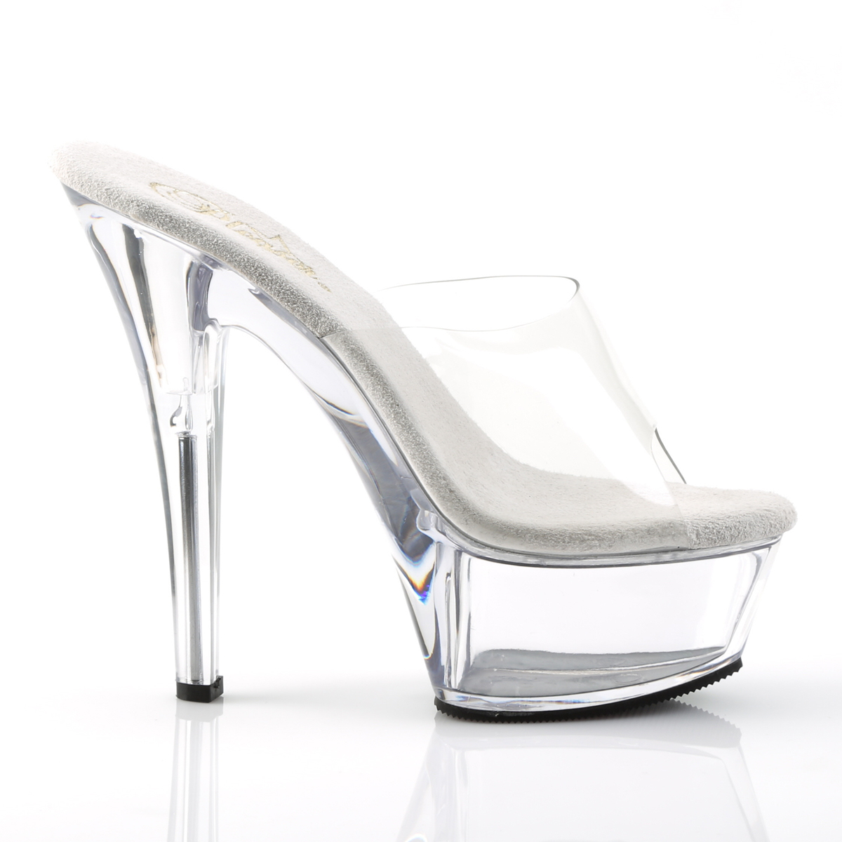 clear platform mules
